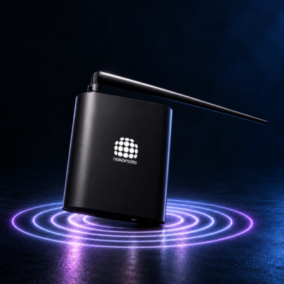 Nokomoto 400M Wavelink Transmitter | Silent Disco Headphone Transmitter | Long-Range RF/UHF Event Audio System with 2-3 Channels