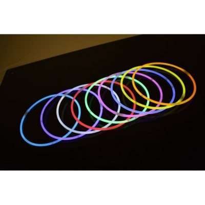 DirectGlow 100ct 9 Color Assorted 22 inch Glow Necklaces Preattached Connectors - Image 4