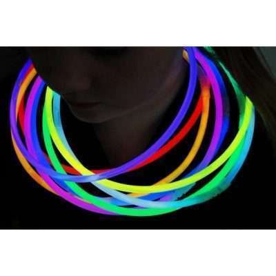 DirectGlow 100ct 9 Color Assorted 22 inch Glow Necklaces Preattached Connectors - Image 3