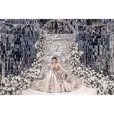 Square Foil Curtain (Silver, Set of 2) - Image 7