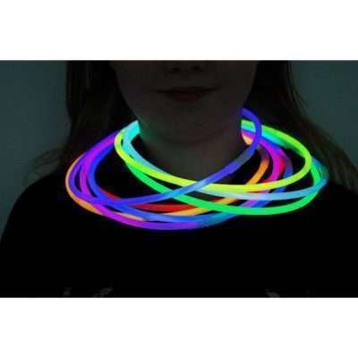DirectGlow 100ct 9 Color Assorted 22 inch Glow Necklaces Preattached Connectors - Image 7