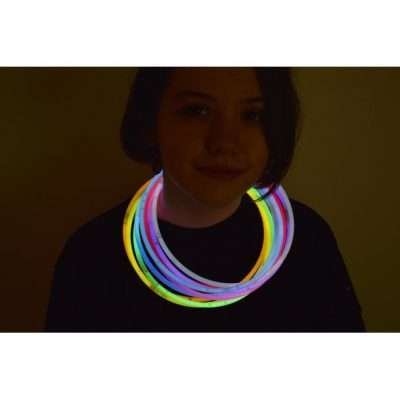 DirectGlow 100ct 9 Color Assorted 22 inch Glow Necklaces Preattached Connectors - Image 6