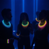 DirectGlow 22 Inch Glow Necklaces 100 Count | 9 Color Assorted Glow Party Necklaces | Pre Attached Connectors Glow Sticks Pack