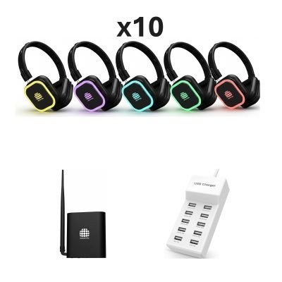 Silent Disco Headphone 10x Pack