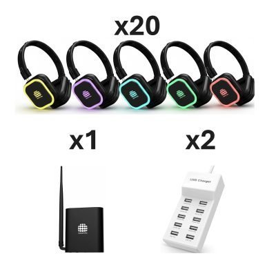Silent Disco Headphone 20x Pack
