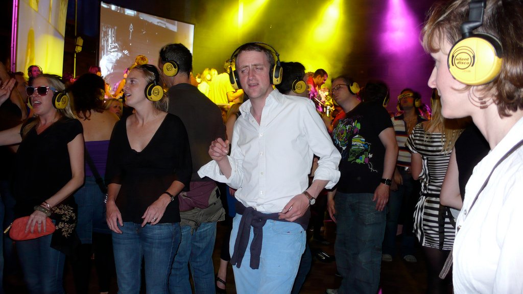 Silent disco at the Edinburgh Festival Fringe in 2009